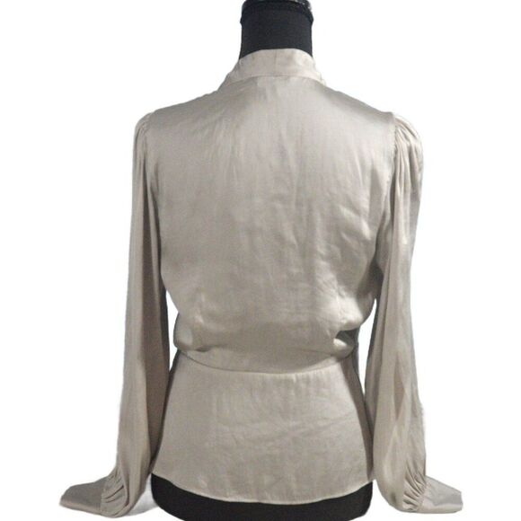 Banana Republic Wrap Blouse Size Small - Picture 4 of 7